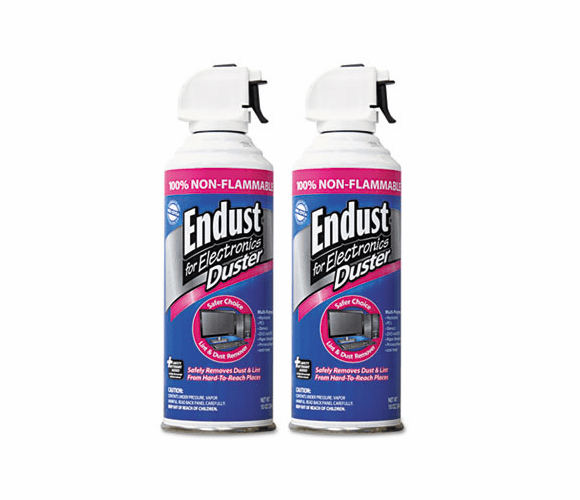 END248050 Compressed Gas Duster, 2 10oz Cans/Pack By ENDUST