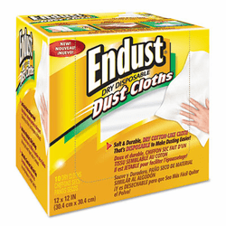 END522000 Dust Cleaner, Cloth, 32-oz, White, 10/Box By ENDUST