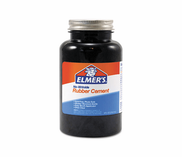 EPI231 Rubber Cement, Repositionable, 8 oz By ELMER'S PRODUCTS, INC.