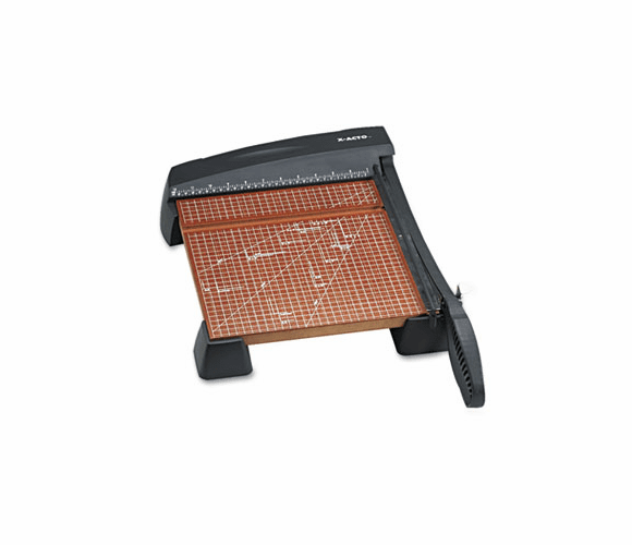 EPI26312 Heavy-Duty Guillotine Trimmer, Wood Base, 15 Sheets, 12"x12" By ELMER'S PRODUCTS, INC.