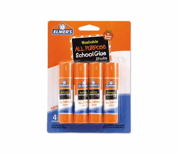 EPIE542 Washable School Glue Sticks, 4/Pack By HUNT MFG.