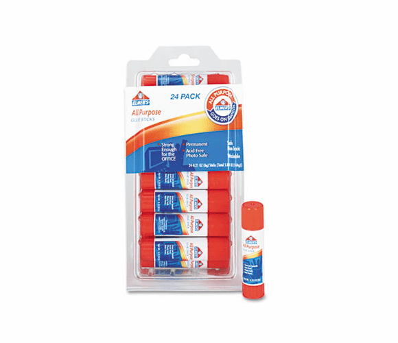 EPIE553 All-Purpose Permanent Glue Sticks, 24/Pack By ELMER'S PRODUCTS, INC.