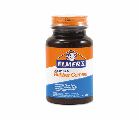 EPIE904 Rubber Cement, Repositionable, 4 oz By ELMER'S PRODUCTS, INC.