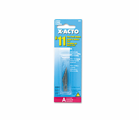 EPIX211 #11 Blades for X-Acto Knives, 5/Pack By HUNT MFG.