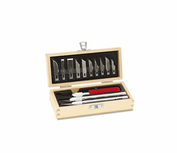 EPIX5082 Knife Set, 3 Knives, 10 Blades, Carrying Case By HUNT MFG.