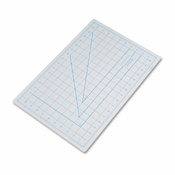 EPIX7761 Self-Healing Cutting Mat, Nonslip Bottom, 1" Grid, 12 x 18, Gray By HUNT MFG.