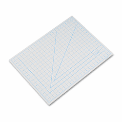 EPIX7762 Self-Healing Cutting Mat, Nonslip Bottom, 1" Grid, 18 x 24, Gray By HUNT MFG.