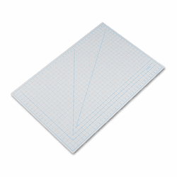 EPIX7763 Self-Healing Cutting Mat, Nonslip Bottom, 1" Grid, 24 x 36, Gray By HUNT MFG.