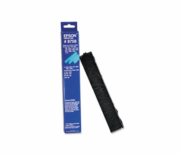 EPS8758 8758 Ribbon, Black By EPSON AMERICA, INC.