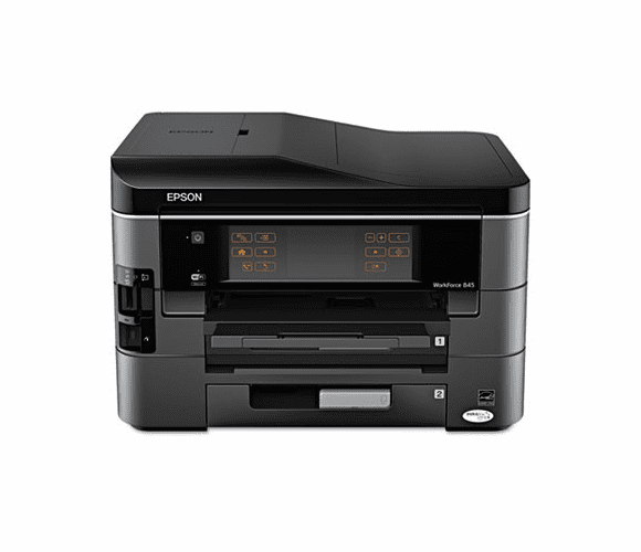 EPSC11CB92201 WorkForce 845 Wireless All-in-One Inkjet Printer, Copy/Fax/Print/Scan By EPSON AMERICA, INC.