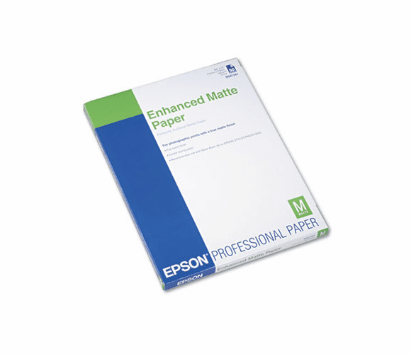 EPSS041341 Ultra Premium Matte Presentation Paper, 8-1/2 x 11, White, 50/Pack By EPSON AMERICA, INC.