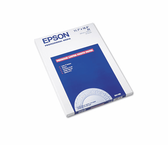 EPSS041406 Ultra Premium Photo Paper, 64 lbs., Luster, 11-3/4 x 16-1/2, 50 Sheets/Pack By EPSON AMERICA, INC.