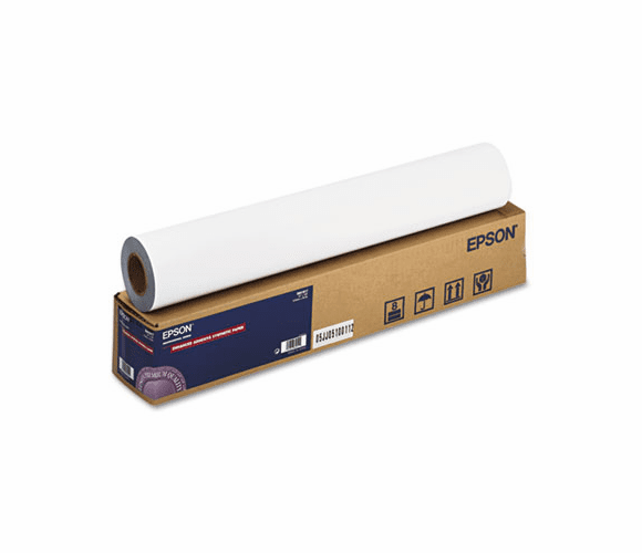 EPSS041617 Enhanced Adhesive Synthetic Paper, 24" x 100 ft, White By EPSON AMERICA, INC.
