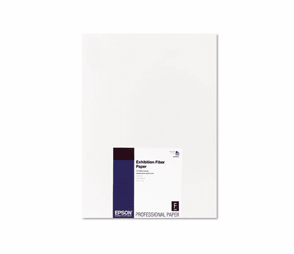 EPSS045037 Exhibition Fiber Paper, 13 x 19, White, 25 Sheets By EPSON AMERICA, INC.