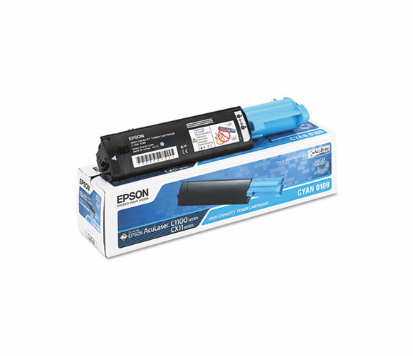 EPSS050189 S050189 Toner, 4000 Page-Yield, Cyan By EPSON AMERICA, INC.
