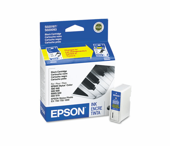 EPSS187093 S187093 Ink, 380 Page-Yield, Black By EPSON AMERICA, INC.