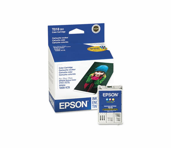 EPST018201 T018201 Intellidge Ink, 150 Page-Yield, Tri-Color By EPSON AMERICA, INC.