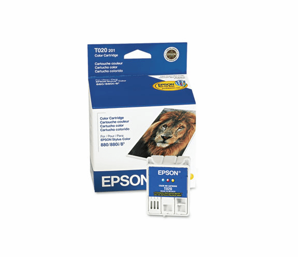 EPST020201 T020201 Ink, 150 Page-Yield, Tri-Color By EPSON AMERICA, INC.