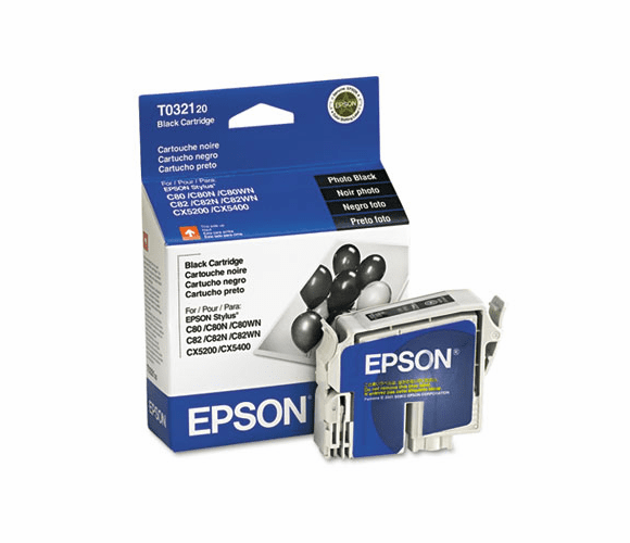 EPST032120 T032120 DURABrite Ink, 1240 Page-Yield, Black By EPSON AMERICA, INC.