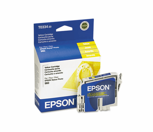 EPST033420 T033420 DURABrite Ink, 440 Page-Yield, Yellow By EPSON AMERICA, INC.