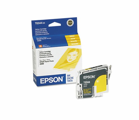 EPST034420 T034420 Ink, 440 Page-Yield, Yellow By EPSON AMERICA, INC.