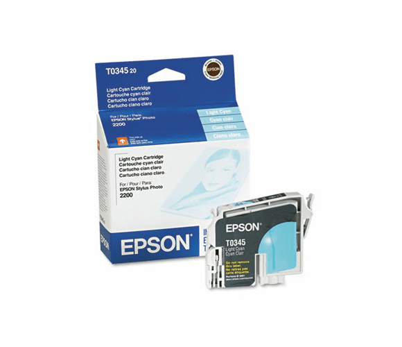 EPST034520 T034520 Ink, 440 Page-Yield, Light Cyan By EPSON AMERICA, INC.