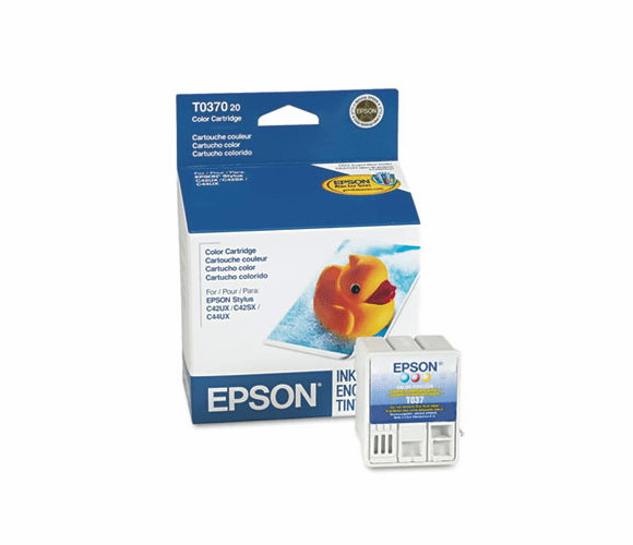 EPST037020 T037020 Quick-Dry Ink, 180 Page-Yield, Tri-Color By EPSON AMERICA, INC.