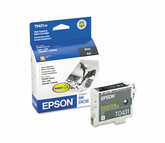 EPST043120 T043120 DURABrite High-Yield Ink, 950 Page-Yield, Black By EPSON AMERICA, INC.
