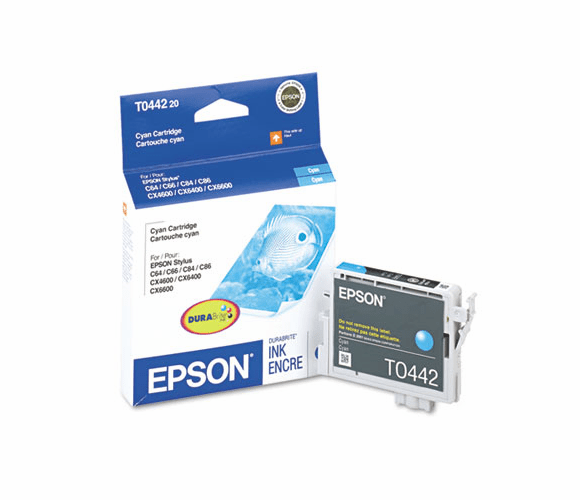 EPST044220 T044220 DURABrite Ink, 400 Page-Yield, Cyan By EPSON AMERICA, INC.
