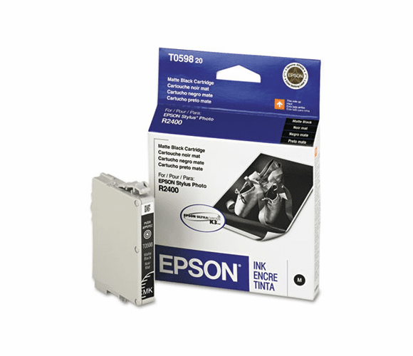 EPST059820 T059820 UltraChrome K3 Ink, 450 Page-Yield, Matte Black By EPSON AMERICA, INC.