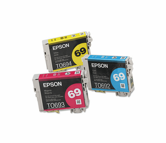EPST069520 T069520 Ink, Cyan; Magenta; Yellow, 3/Pack By EPSON AMERICA, INC.