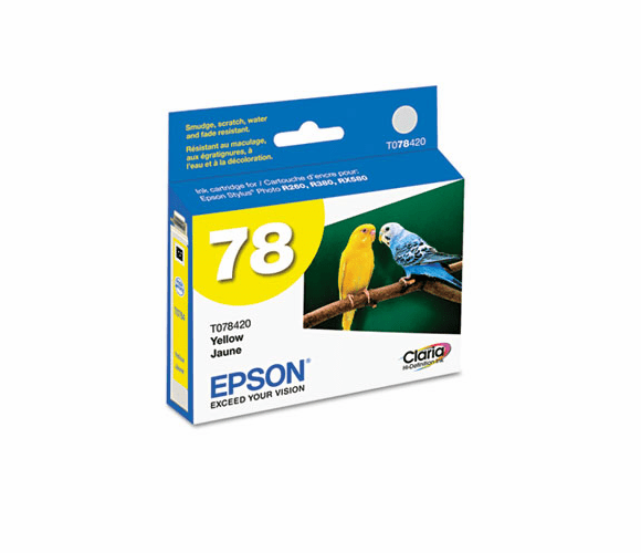 EPST078420 T078420 Claria Ink, 430 Page-Yield, Yellow By EPSON AMERICA, INC.