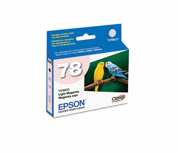 EPST078620 T078620 Claria Ink, 430 Page-Yield, Light Magenta By EPSON AMERICA, INC.
