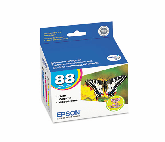 EPST088520 T088520 Ink, 430 Page-Yield, 3/Pack, Cyan; Magenta; Yellow By EPSON AMERICA, INC.