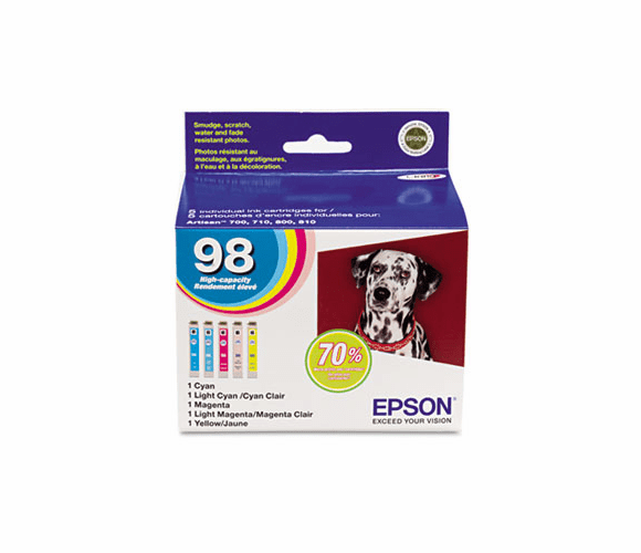 EPST098920 T098920 (99) Claria High-Yield Ink, 5/Pack, Assorted By EPSON AMERICA, INC.