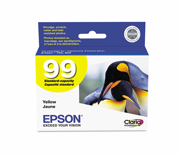 EPST099420 T099420 (99) Claria Ink, 450 Page-Yield, Yellow By EPSON AMERICA, INC.