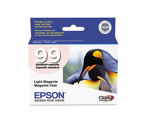 EPST099620 T099620 (99) Claria Ink, 450 Page-Yield, Light Magenta By EPSON AMERICA, INC.