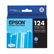 EPST124220 T124220 (124) Moderate Capacity Ink, Cyan By EPSON AMERICA, INC.