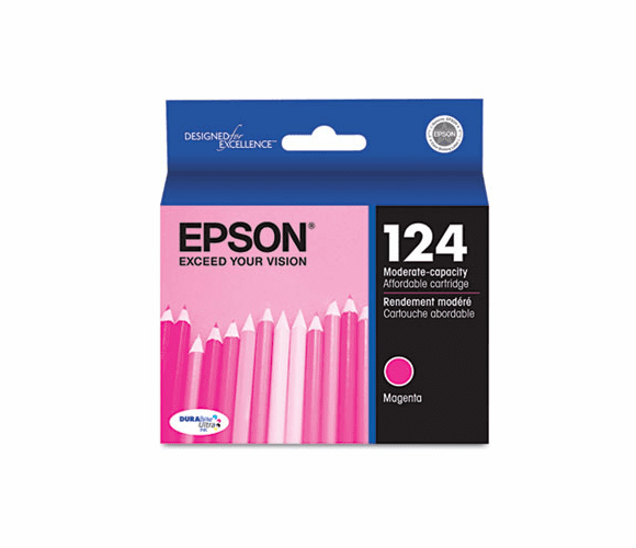 EPST124320 T124320 (124) Moderate Capacity Ink, Magenta By EPSON AMERICA, INC.