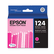 EPST124320 T124320 (124) Moderate Capacity Ink, Magenta By EPSON AMERICA, INC.