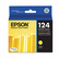 EPST124420 T124420 (124) Moderate Capacity Ink, Yellow By EPSON AMERICA, INC.