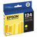 EPST124420 T124420 (124) Moderate Capacity Ink, Yellow By EPSON AMERICA, INC.