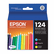 EPST124520 T124520 (124) Moderate Capacity Ink, Cyan, Magenta, Yellow, 3/Pk By EPSON AMERICA, INC.