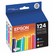EPST124520 T124520 (124) Moderate Capacity Ink, Cyan, Magenta, Yellow, 3/Pk By EPSON AMERICA, INC.