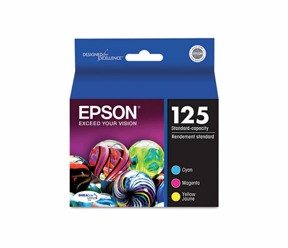 EPST125520 T125520 (125) Ink, Cyan, Magenta, Yellow 3/Pk By EPSON AMERICA, INC.