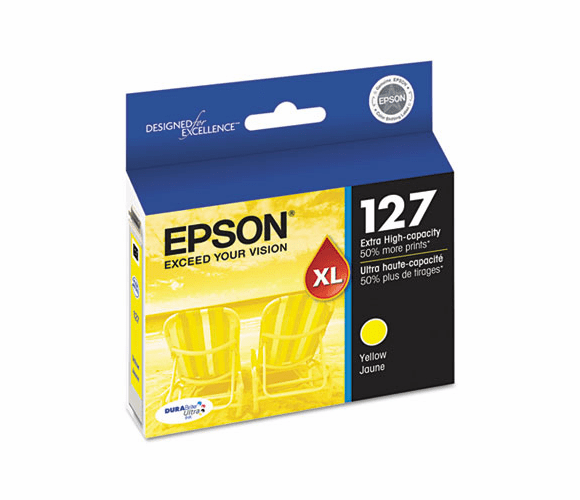 EPST127420 T127420 (127) High-Yield Ink, Yellow By EPSON AMERICA, INC.
