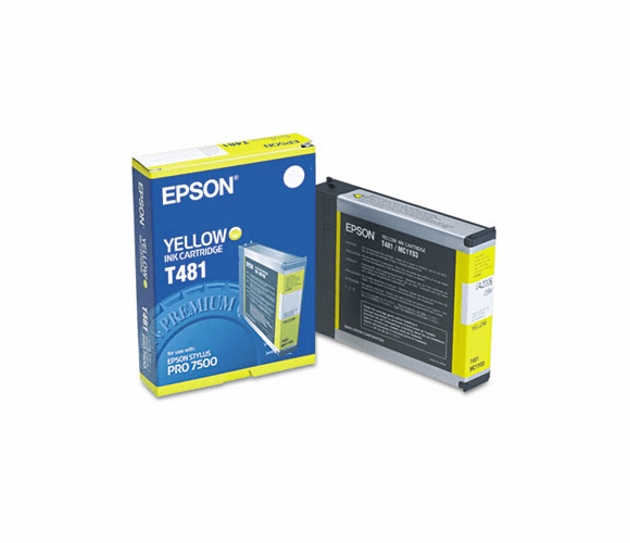 EPST481011 T481011 Ink, 3200 Page-Yield, Yellow By EPSON AMERICA, INC.