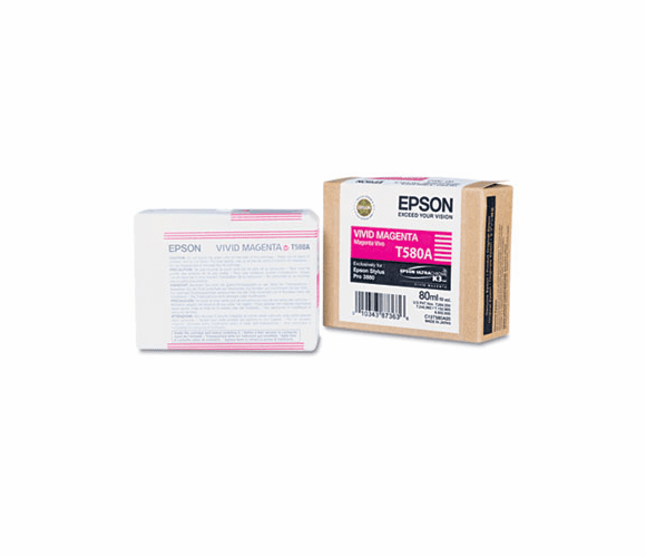 EPST580A00 T580A00 UltraChrome K3 Ink, Vivid Magenta By EPSON AMERICA, INC.