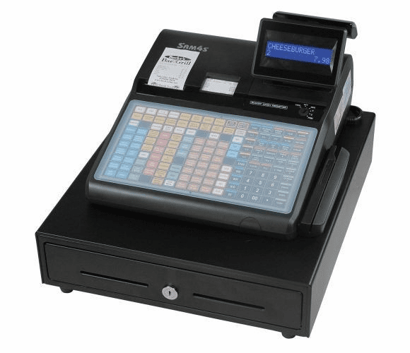 ER-940 Cash Register (flat keyboard, with receipt and journal printers) By SAM4s