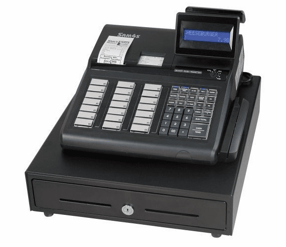 ER-945 Cash Register (raised keyboard, with receipt and journal printers) By SAM4s
